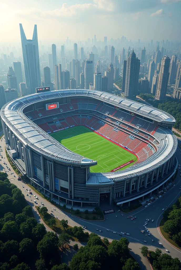 Football stadium with a capacity of 1,000,000 spectators 