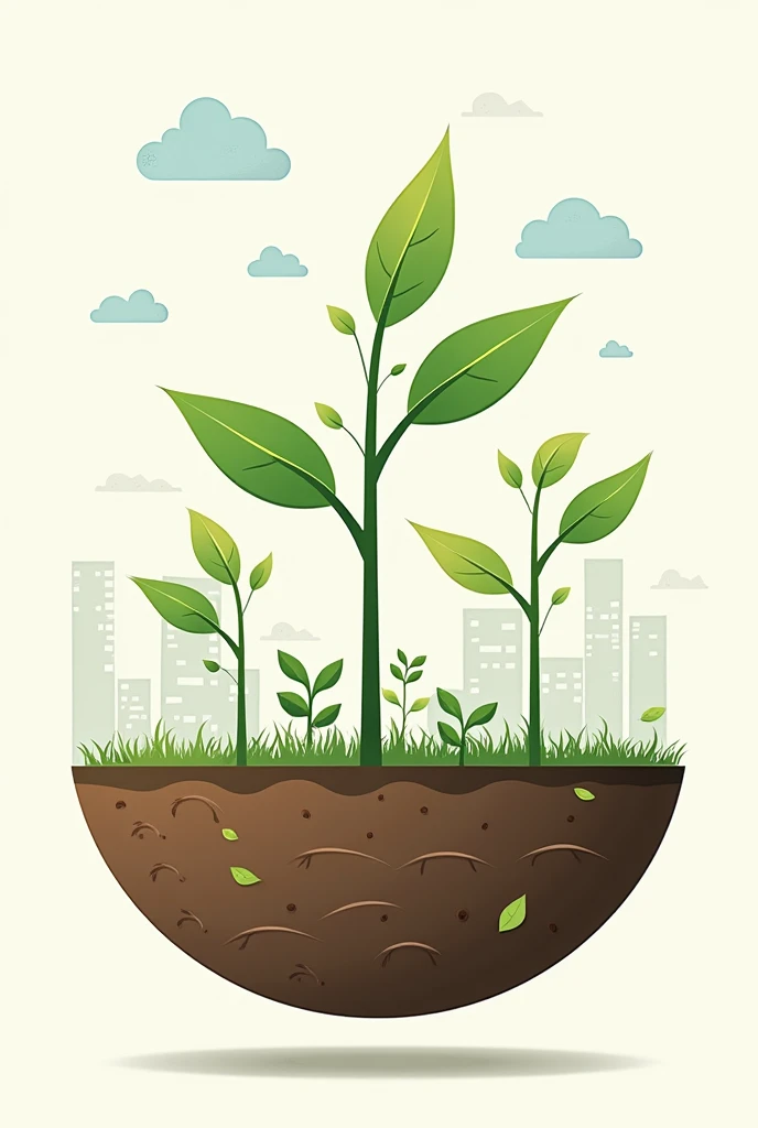 Through a graph/diagram, schematize the main functions or ecosystem services of soils. a simple drawing