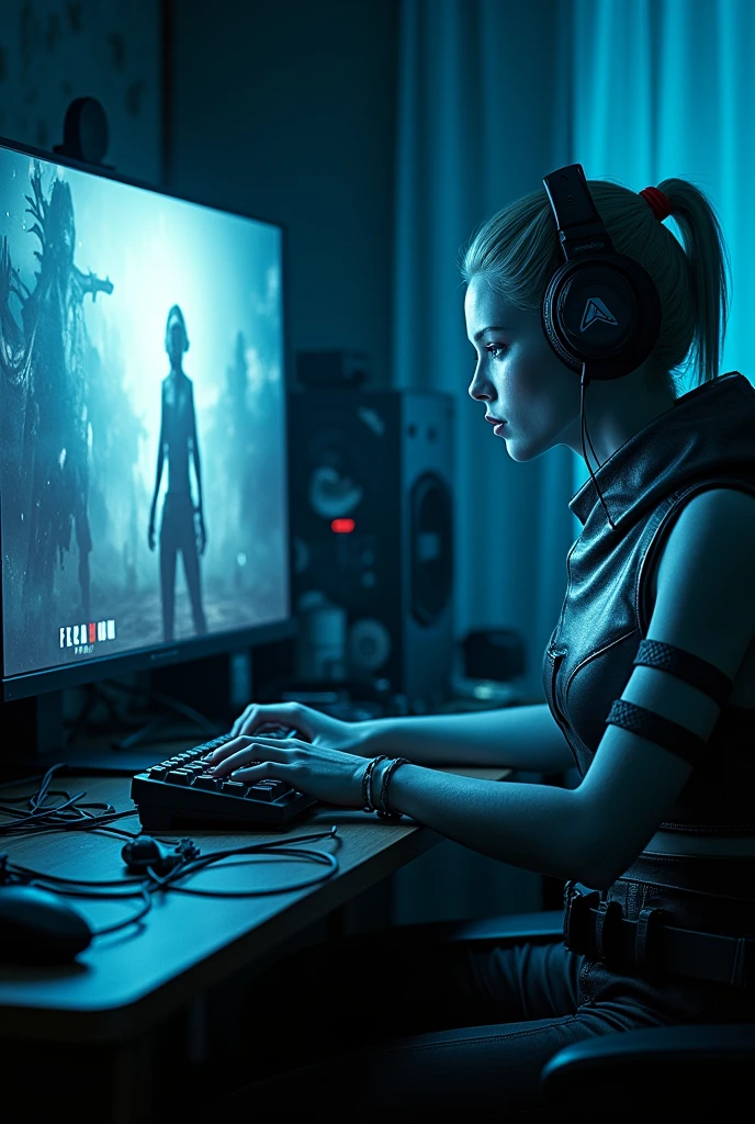 Wraith from Apex legends playing PUBG in pc