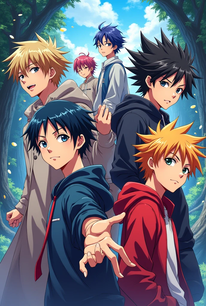 Anime boy characters