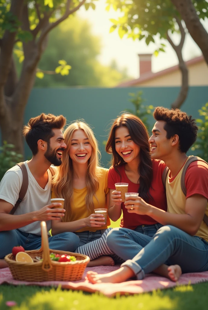 Group of 4 friends