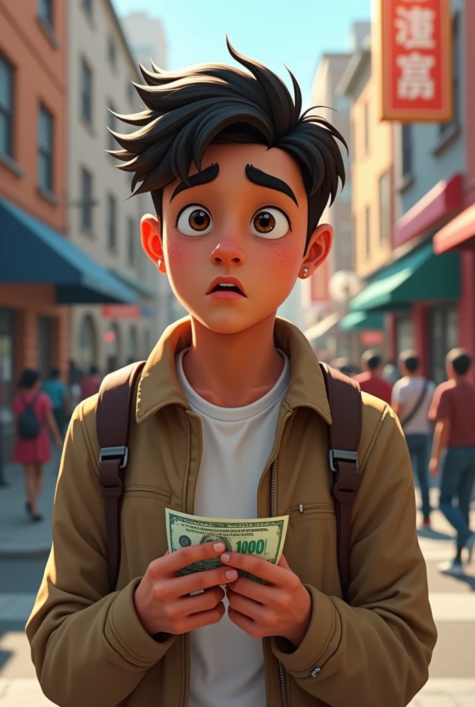 Walking down the street, young José Arnaldo finds a bill of $ 100