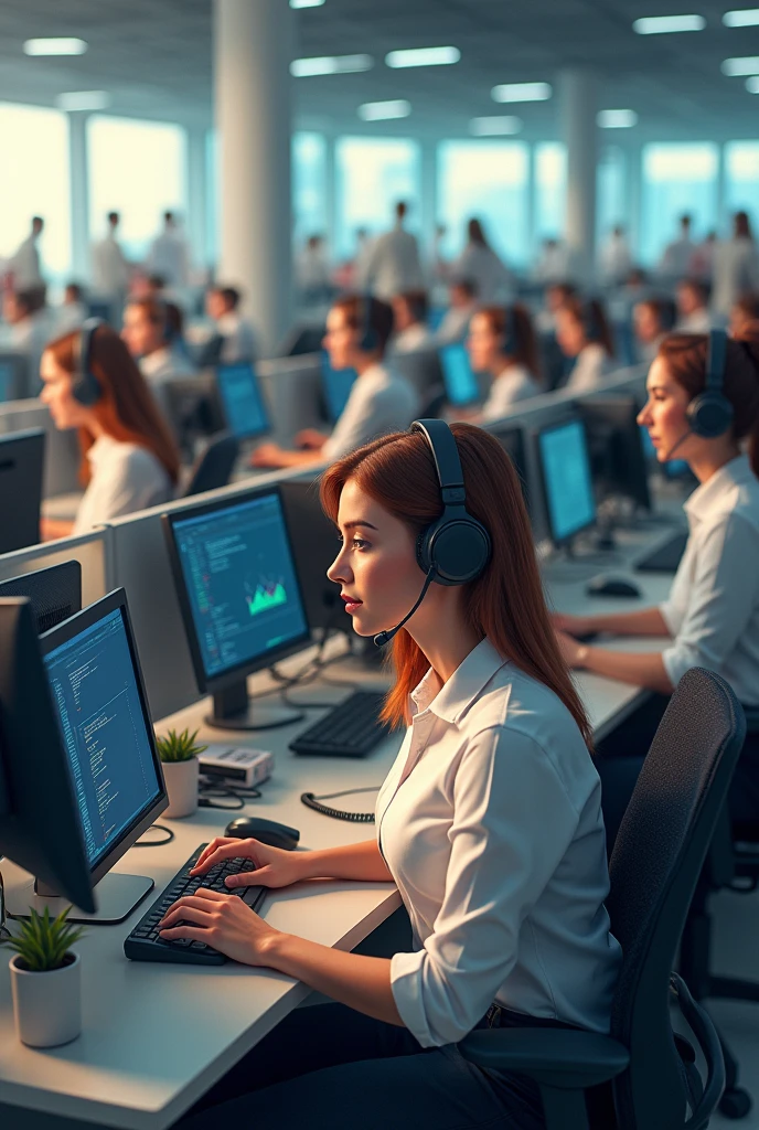 Call center en persona