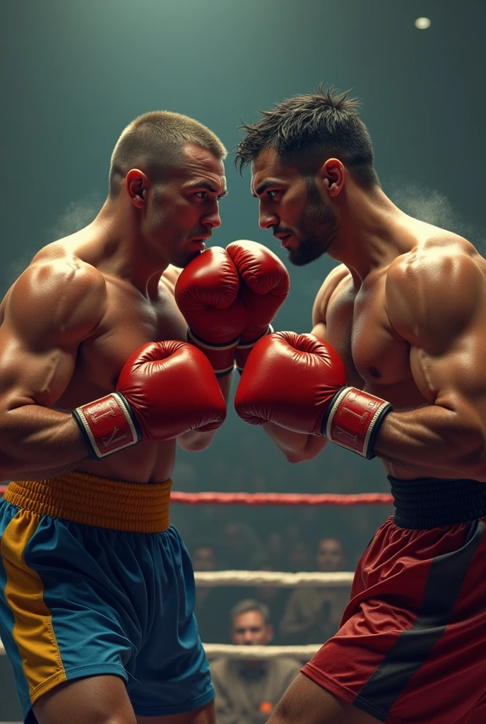 boxers, one tyrant on the canvas from receiving a blow