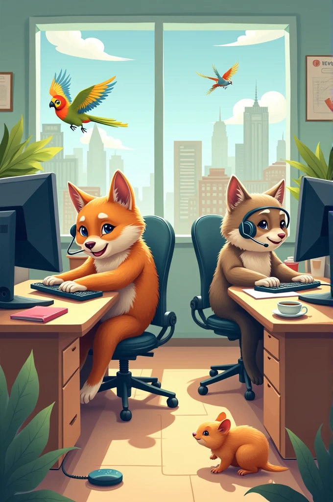 Pets for call center
