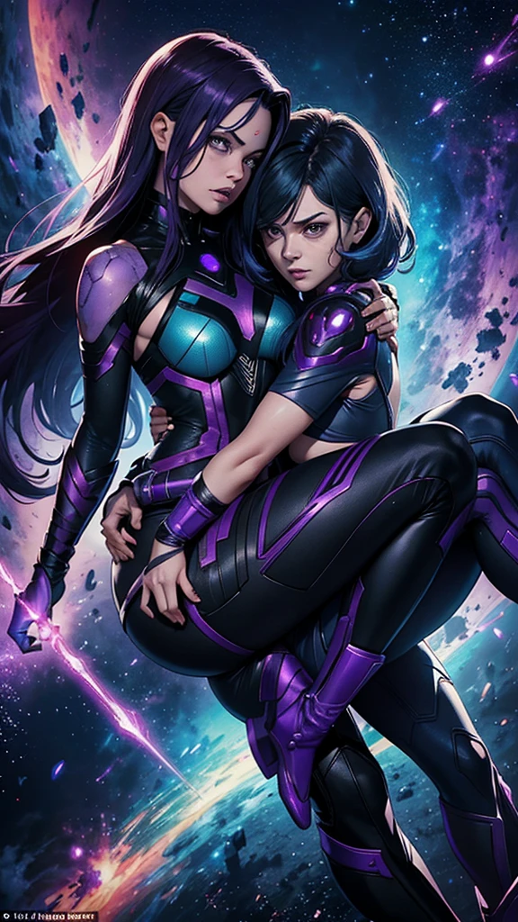Sibling Rivalry: Nebula has a deep-seated rivalry with her sister Gamora. Thanos often pitted them against each other, forcing them to fight to prove their worth. This rivalry fuels much of Nebula's anger and desire for revenge against both Gamora and Thanos.