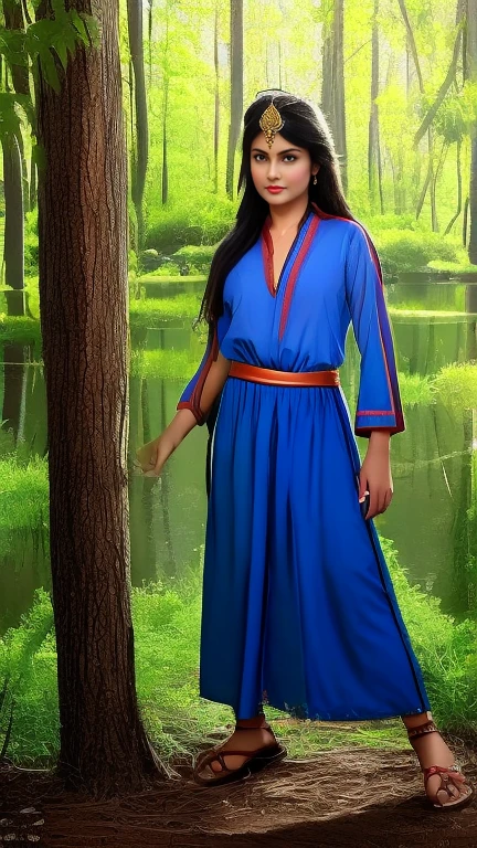 Warrior girl from Persia, Slacks, joias, em um filme de fantasia dos anos 80