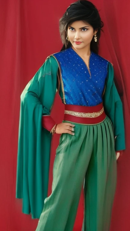 Warrior girl from Persia, Slacks, joias, em um filme de fantasia dos anos 80