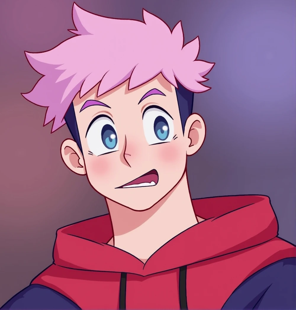 Create Twitch emotes for this character's emojis with various expressions 