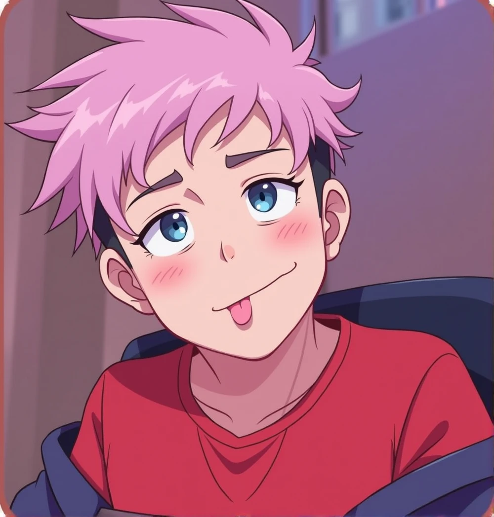 Create Twitch emotes for this character's emojis with various expressions 