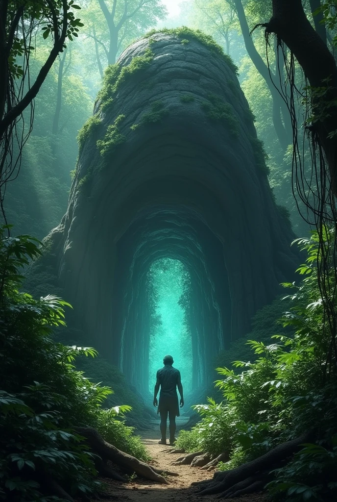 Purani chattan ke piche kuch chamak raha hai in jungle 

