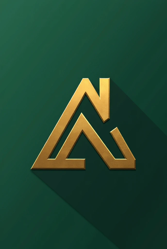 A logo for "Dornelles Representations" for an industrial equipment seller that uses the colors green and gold, Use a letter A