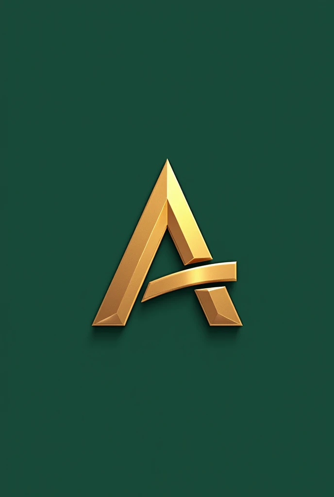 A logo for "Dornelles Representations" for an industrial equipment seller that uses the colors green and gold, Use a letter A