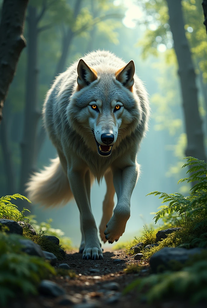 A wolf in a forest named Alanney