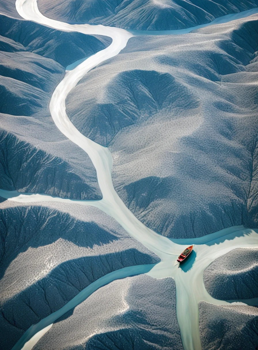 a Minimalist journey，blingbling，Aerial View