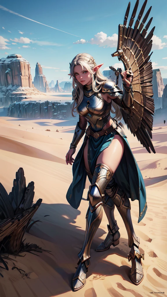 Asgard,valkyrie,Lady Knight,anatomical correct,epic fantasy digital art,tmasterpiece,8k,high-definition resolution,detailed drawing,Quality Superior,, Epic composition,
desert detailed outdoor background,etalid dace,detailed hands,elf woman,full body,detailed eyes