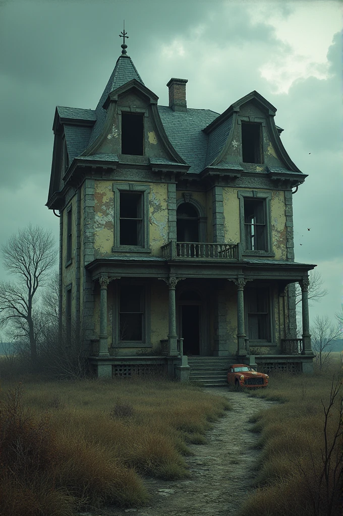 A ruined house