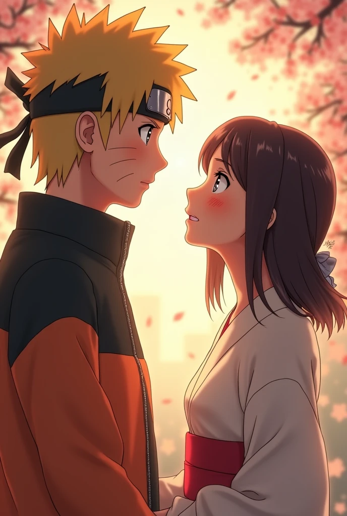 Naruto is really into Hinata.