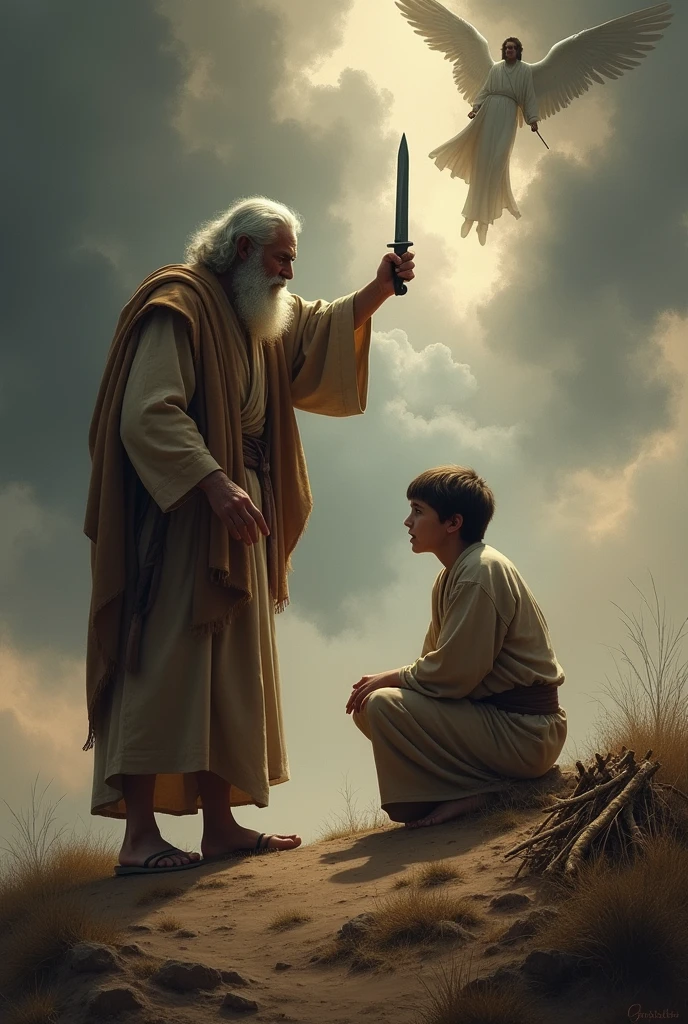 Abraham sacrificing his son