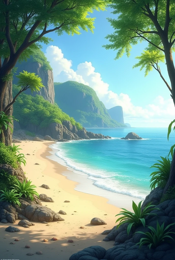 Beautifull nature with nice beach
