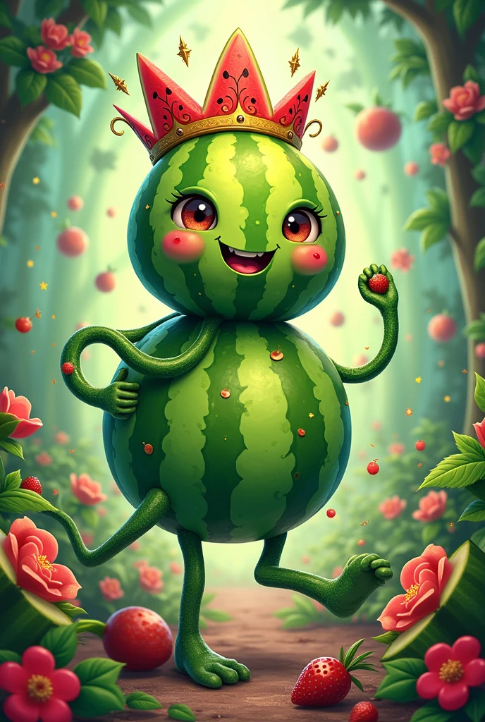 Watermelon Queen cartoon