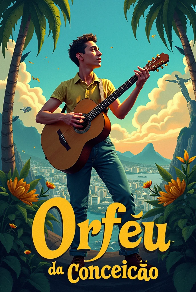 Create an image for the play's poster "Orfeu da Conceição"