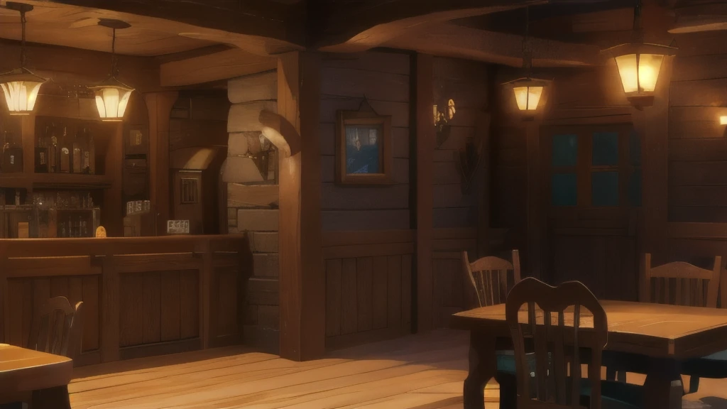 The tavern inside, fantasy tavern, The Room Inside