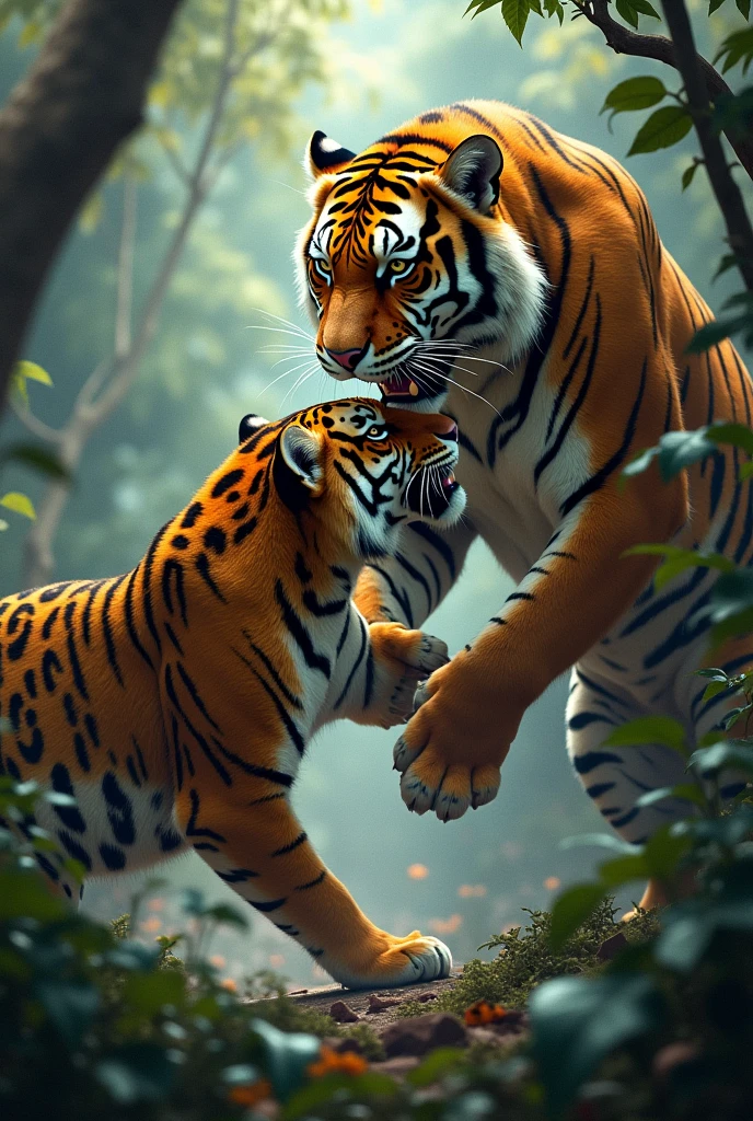 Leopards and tigers