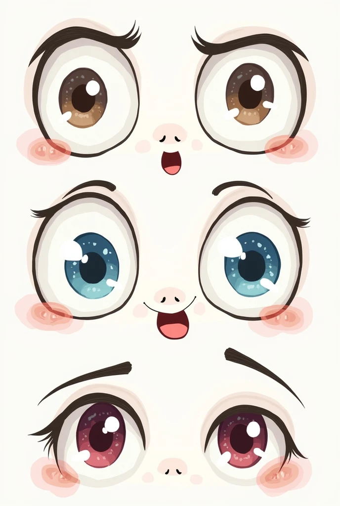 Printable drop eye stickers
