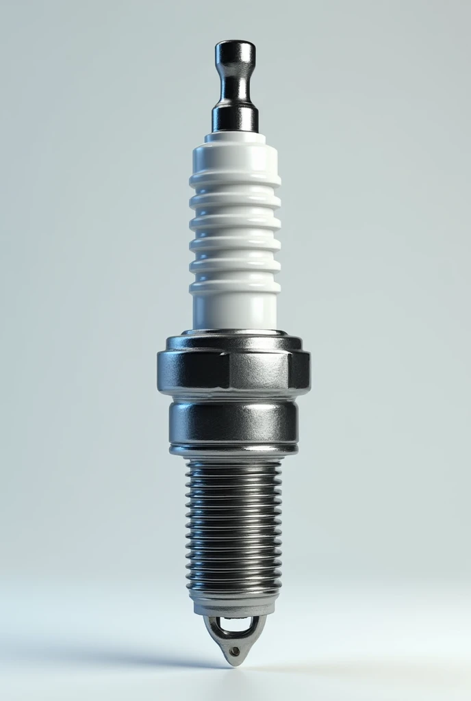 car spark plug part 3d model,close up,realistic render,octane render