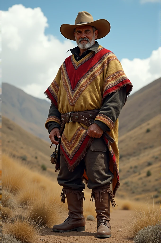 Mateo Palacios Corazzina dressed as a Huaso
