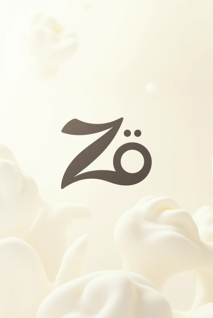 Design the name ÑÄZÃ in milk background