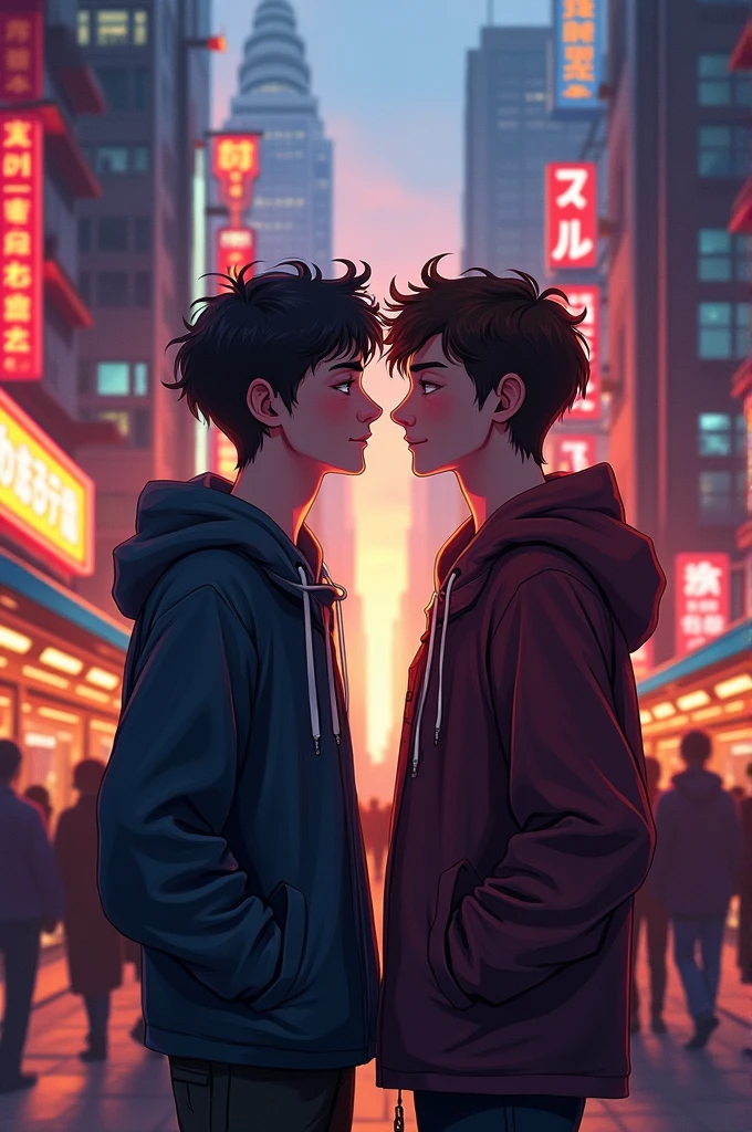 Boys in love, in a city 