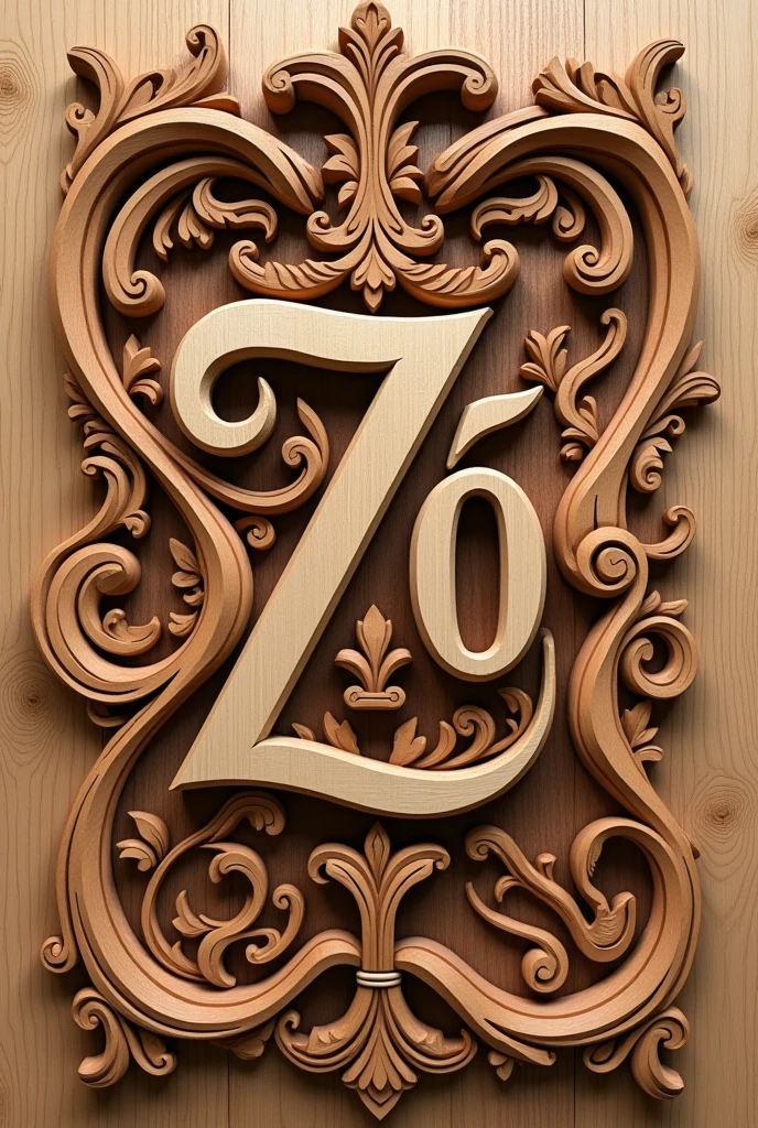 Design the name ÑÄZÃ in pice of wood