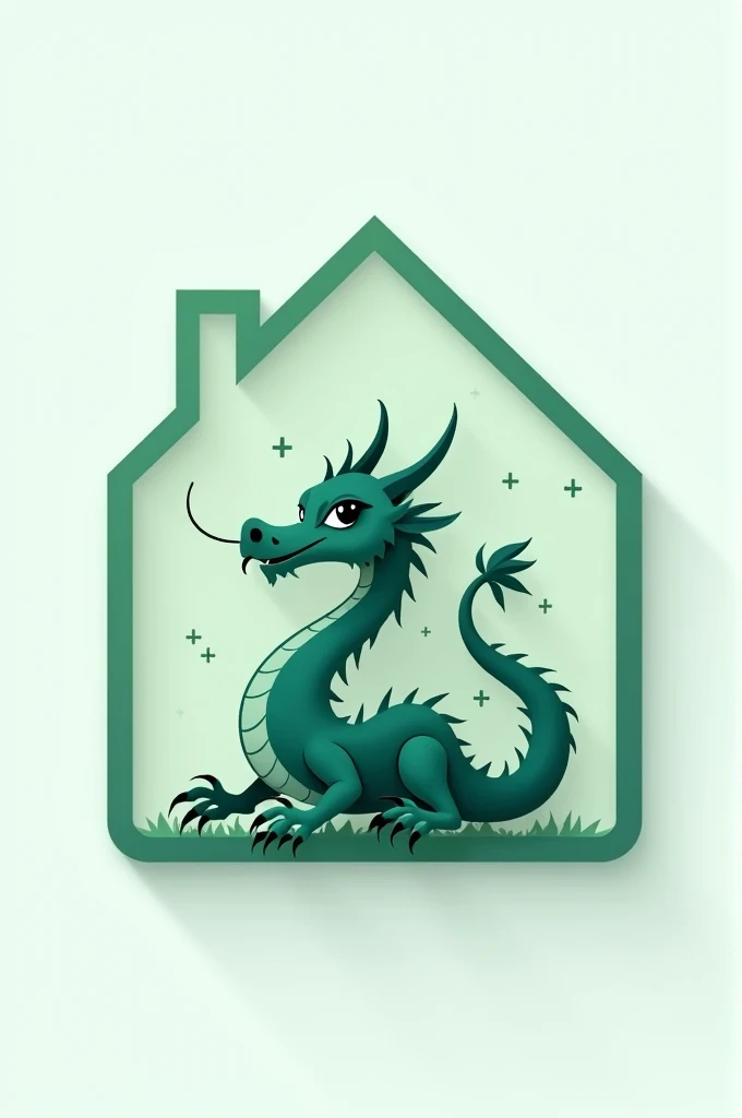 Transparent dragon house logo for WhatsApp icon