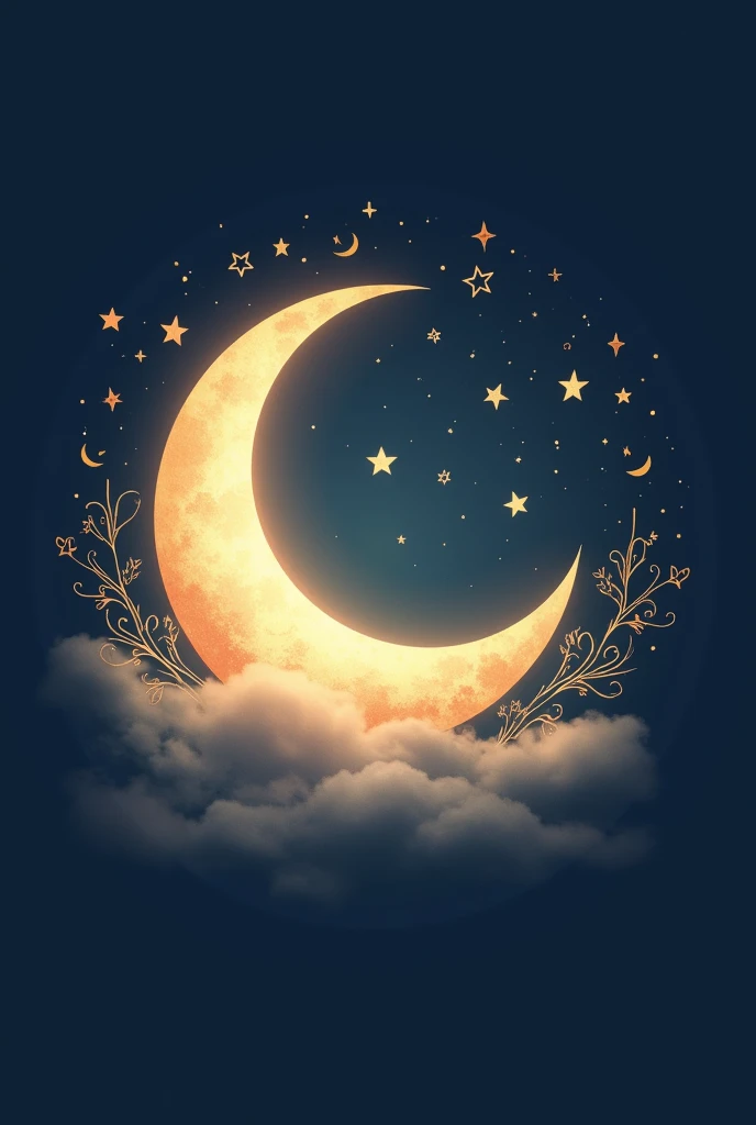 create a logo image for sweets that relates to the name "moon sweets"