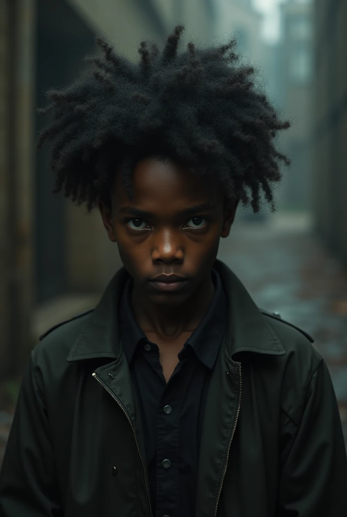 Somali boy, 23years old, curly hair, jacket dress and also look like murder