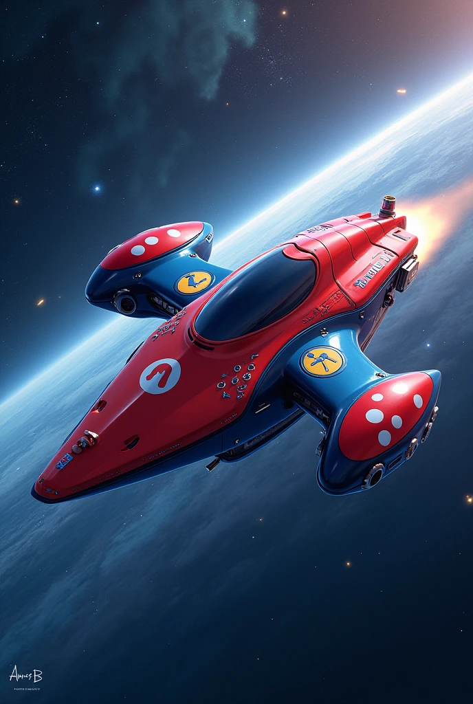 A Mario spaceship