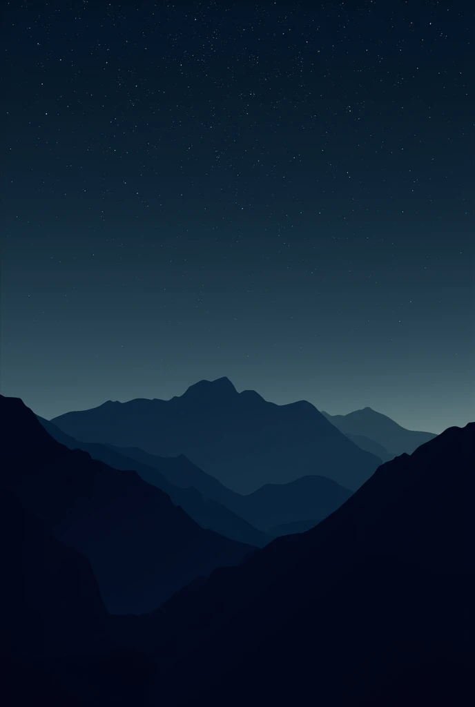 remove the trees. To leave only the silhouette of the mountains. To leave the sky more starry. Remove the clouds. The least possible amount of visual information. 