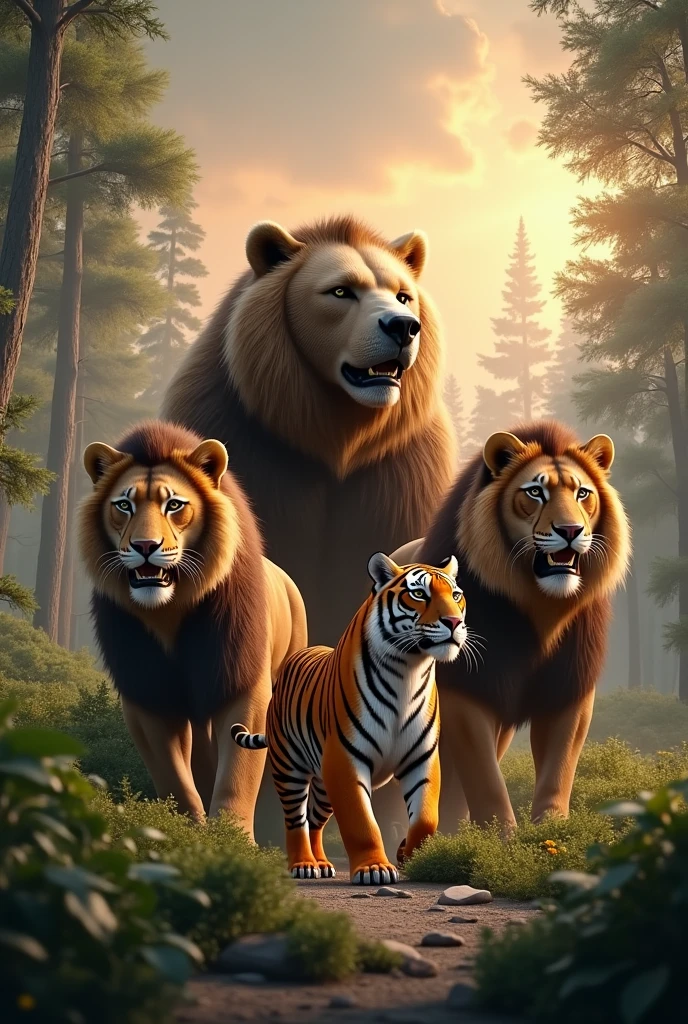 Lions and tigers, and bears too