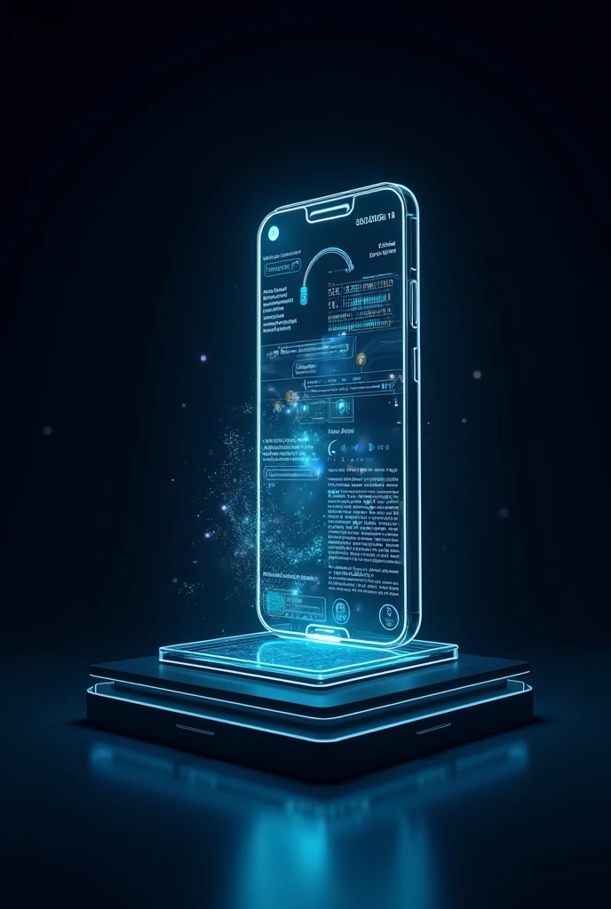 The screen of a cell phone that has an artificial intelligence application open