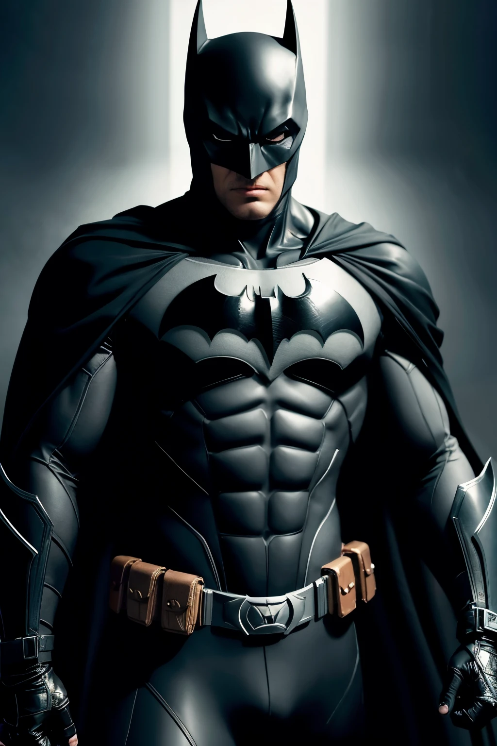 Make an art of Batman with the black suit 