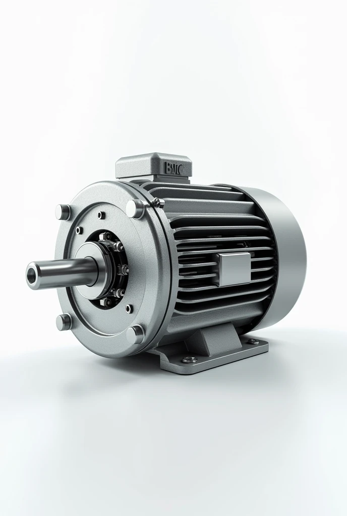 electric motor 3d model,octane render,studio lighting, white background,in addition,split clay render