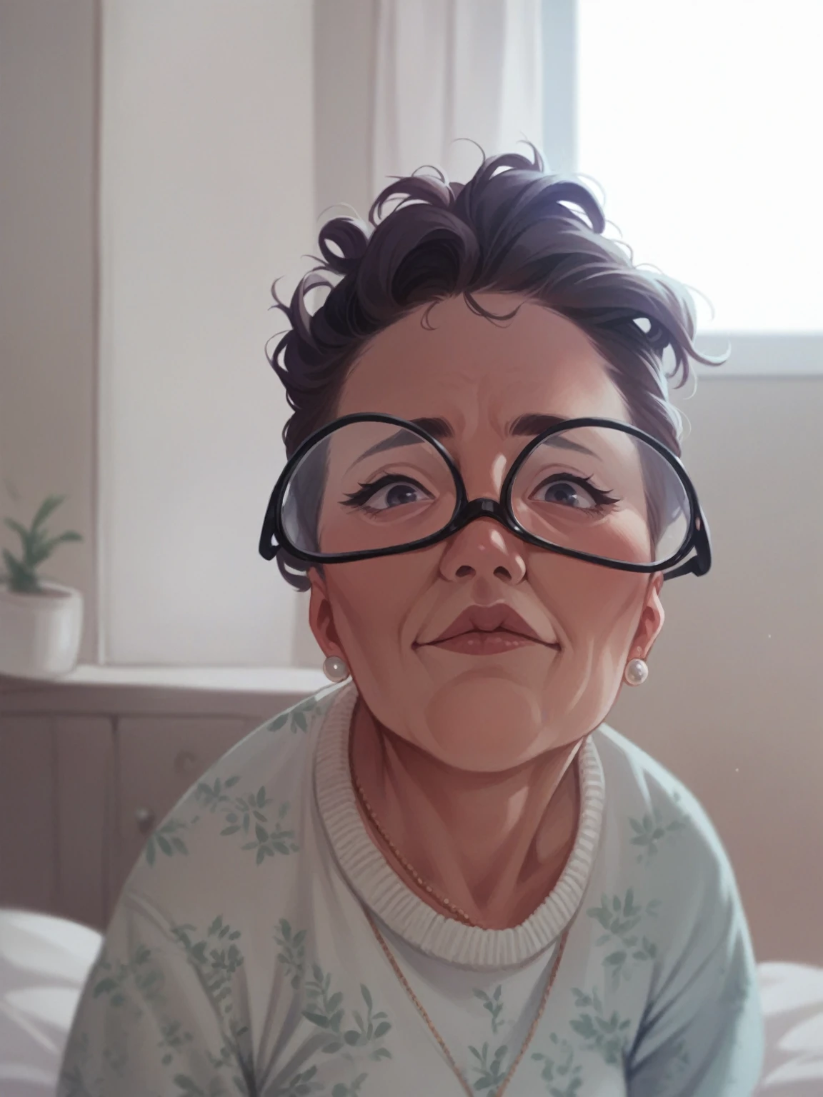  2 years wearing my mom's glasses upside down 