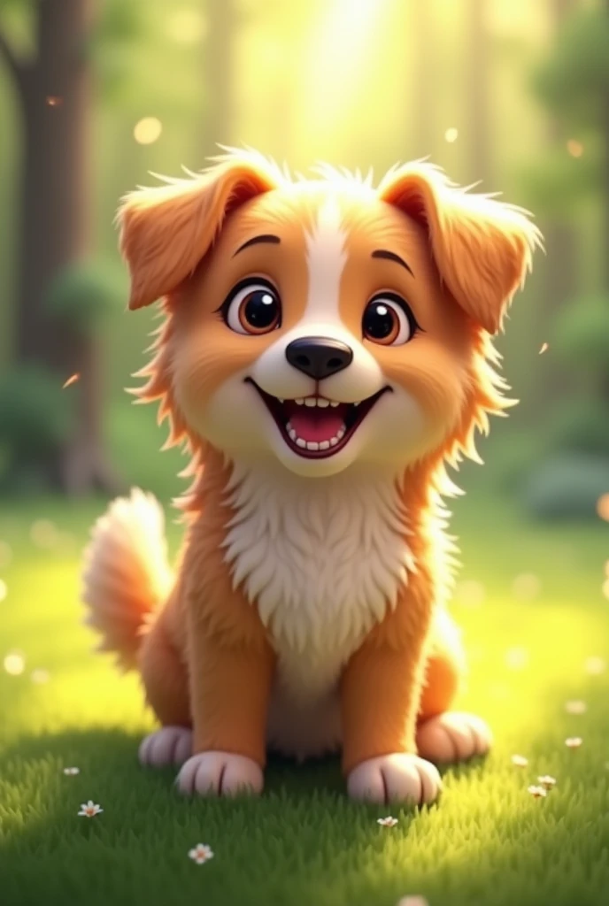 A smiling dog