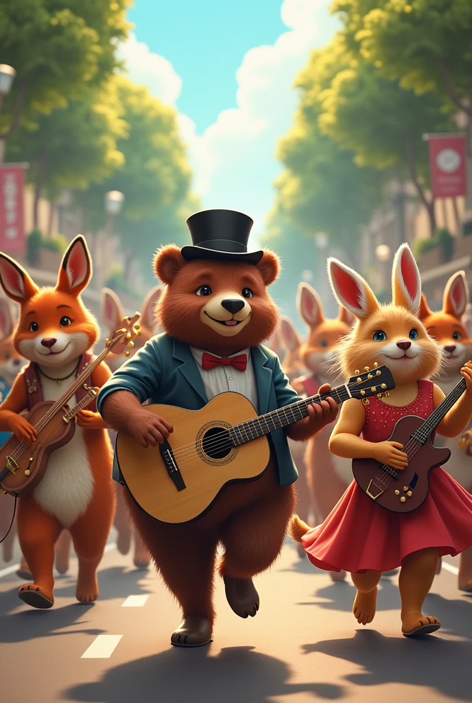 They're marching to the beat, of the animal band