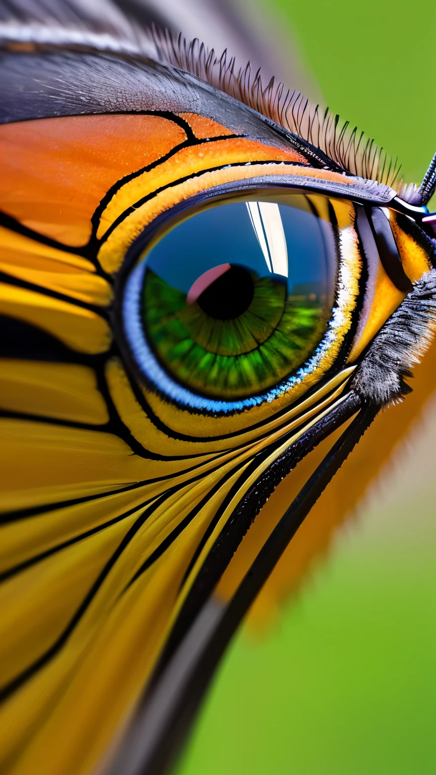 erfly with open wings in the center of the image, blurred background, (best quality, 4k, 8k, high resolution, masterpiece: 1.2), ultra-detailed, (realistic, photorealistic, photo-realistic: 1.37), HDR, UHD, Studio Lighting, Ultra-Fine Painting, Sharp Focus, Physically Based Rendering, Extreme Detail Depiction, Professional, Vivid Color, Portraits, Photography, Masterpiece, High Resolution Scan, (Photography: Canon 5D, 50 Zeiss Lens mm), ultra HD, HDR, grade, (professional color grading), sharp focus, natural lighting, ((intricate detail)), (reality: 1.4), (very detailed), light, super detail, 8k, best quality, 8k, best quality, Awards, high resolution, Textured Skin, Anatomically correct, ultra HD, accurate