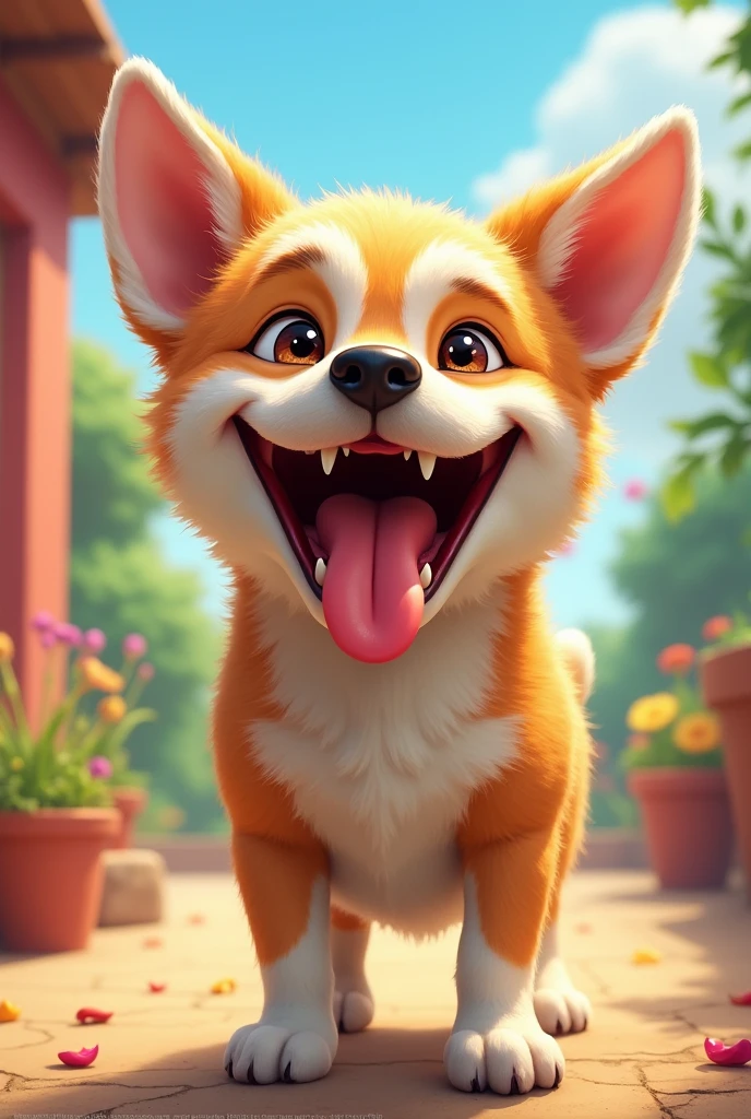 A very very very very smiley and funny dog 