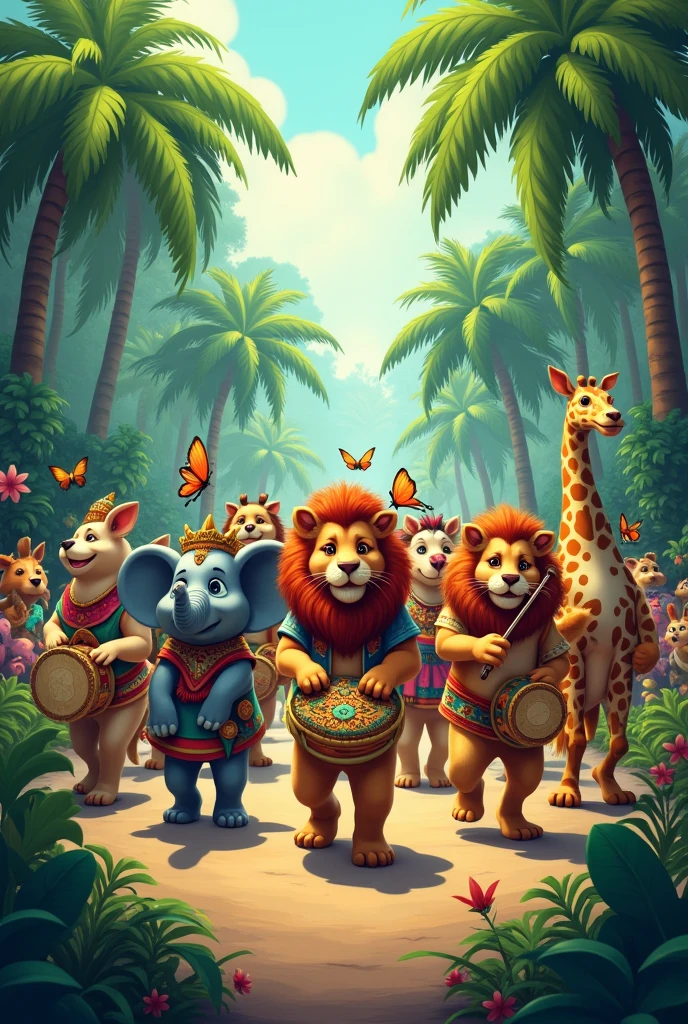 They're marching to the beat, of the animal band in jungle