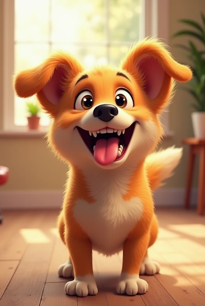 A very very very very immensely smiling and funny dog
